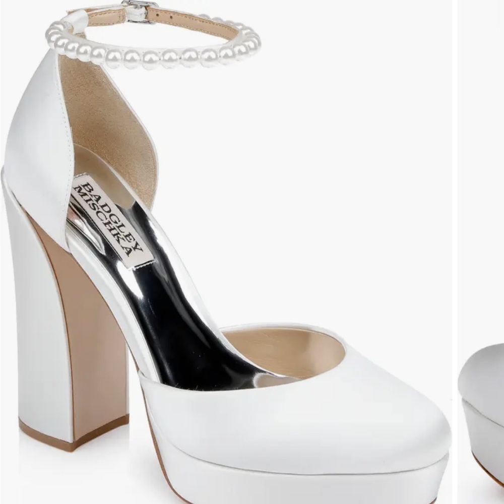 Platform wedding heel- closed toe